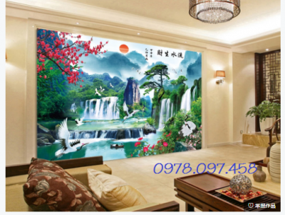 Tranh 3D - tranh gạch phòng ngủ