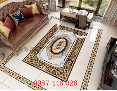 Gạch hoa thảm gạch đẹp phòng khách