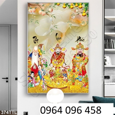 tranh 3d phú lộc thọ - gạch tranh 3d