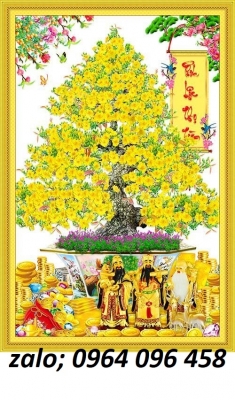 Tranh gạch 3d hoa mai dán tường - CB533