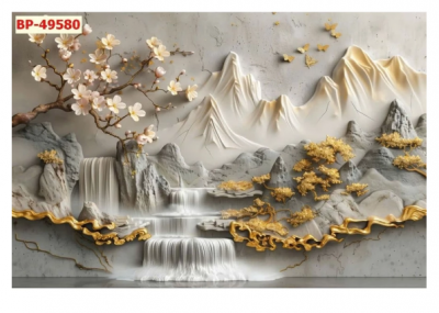 Tranh gạch 3d trang trí phòng khách - BNM84