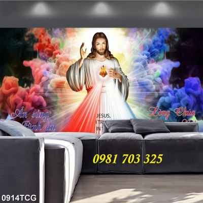 Tranh công giáo- tranh gạch men 3D