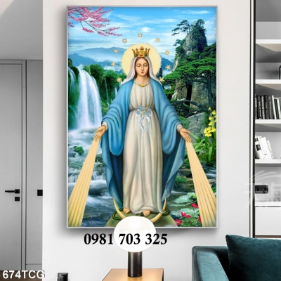 Gạch công giáo 3D trang trí đẹp