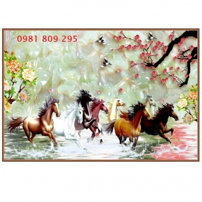 Tranh gạch ốp tường Mã Đáo thành công HP633