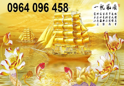 Tranh gạch thuận buồm xuôi gió 3d - 6445CV