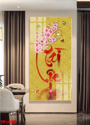 Tranh thư pháp - gạch tranh in 3D
