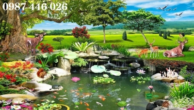 Gạch 3d tranh thiên nhiên