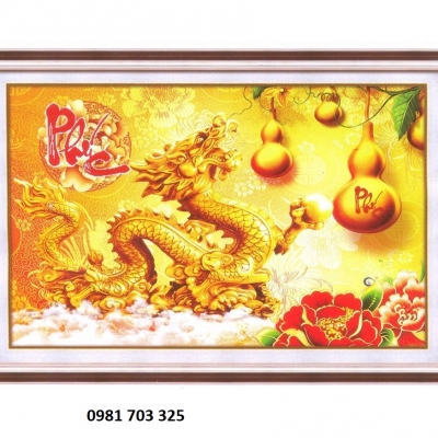 Tranh rồng- tranh gạch men 3D