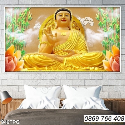 Tranh gạch treo tường 3d Đức Phật