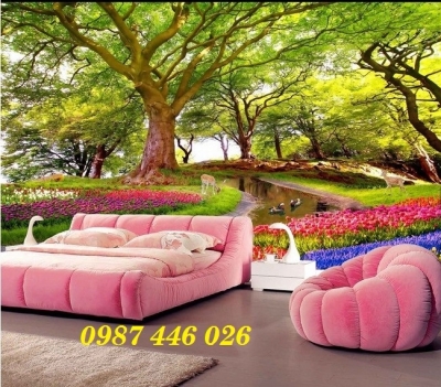 Tranh ốp tường vườn hoa HP8722