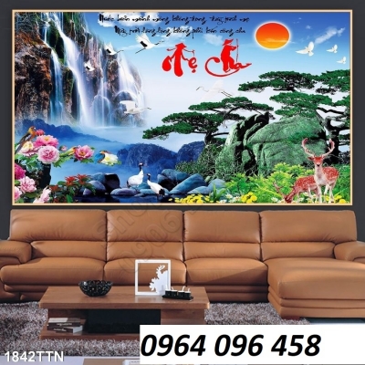 tranh gạch 3d đồng quê - NT55