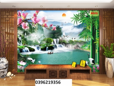 Gạch sơn thủy 3d đẹp trang trí nhà
