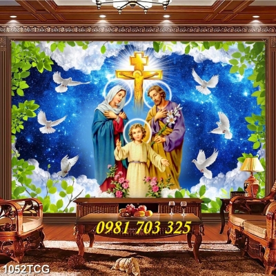 Tranh gạch men, tranh công giáo 3D trang trí tường