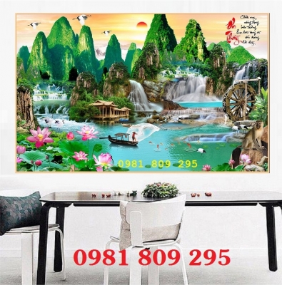 Tranh trang trí , gạch 3d cảnh đẹp
