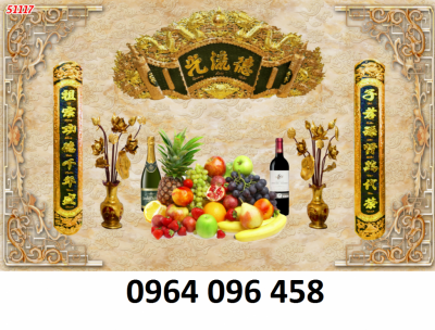 Tranh gạch 3d ốp tường phòng thờ - 0987CVB