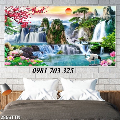 tranh 3D phong cảnh, gạch tranh 3D trang trí