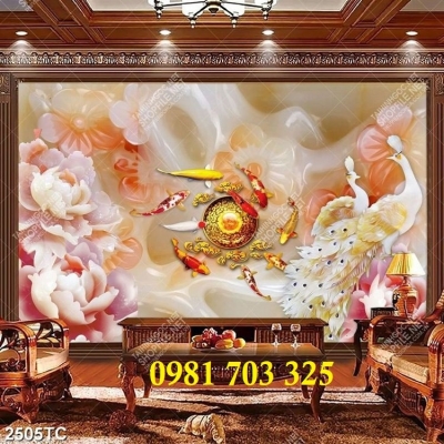 Tranh 3D sứ ngọc, tranh gạch men ốp tường