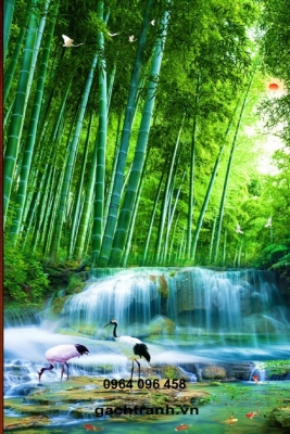 Tranh gạch 3d ốp tường hành lang - KCBV73