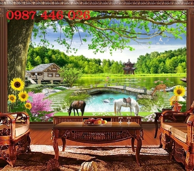 Gạch tranh 3d phong cảnh HP824