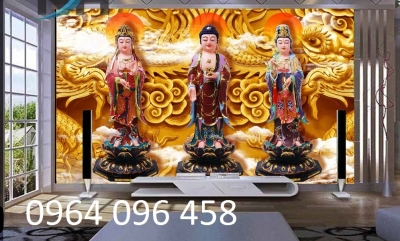 Tranh gạch 3d phật phòng thờ - CVBN86