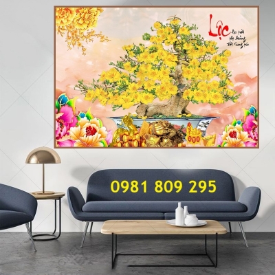 Tranh gạch , gạch ốp tường hoa mai HD9393