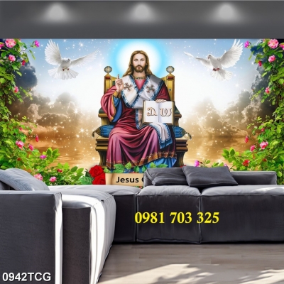 Tranh gạch công giáo trang trí tường