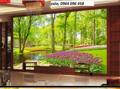 Mẫu tranh gạch 3d ốp tường phòng khách - LMMN