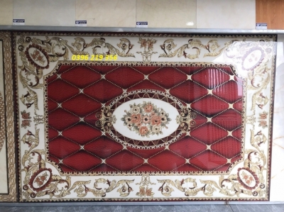 Thảm gạch men in hoa văn kích thước 1,2x1,8m-gạch lát nền trang trí