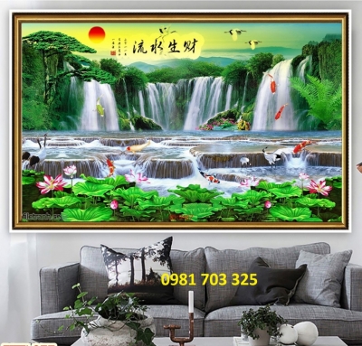 tranh gạch, gạch tranh phong cảnh