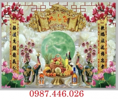 Gạch tranh phòng thờ, tranh ốp tường HP0822