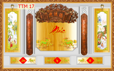 Tranh ốp phòng thờ trang nghiêm