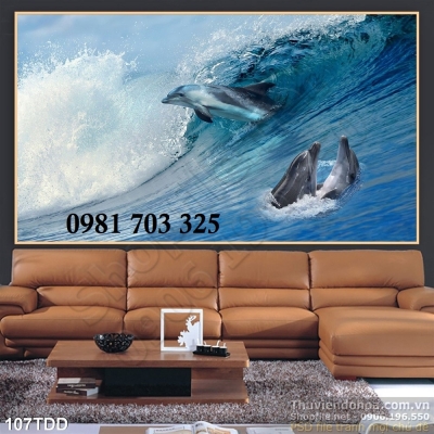 Tranh gạch 3d trang trí cảnh biển