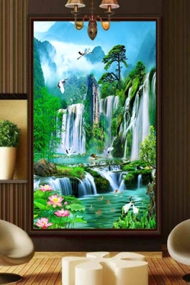 Tranh gạch 3d ốp tường hành lang - sảnh - SCXV3