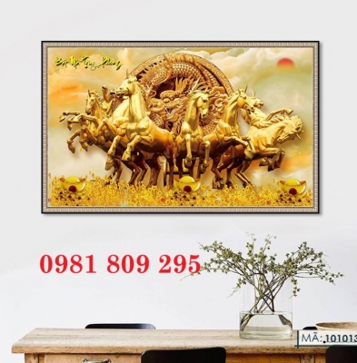 Tranh gạch ngựa ,  gạch 3d ốp tường mã đáo mới HN9911