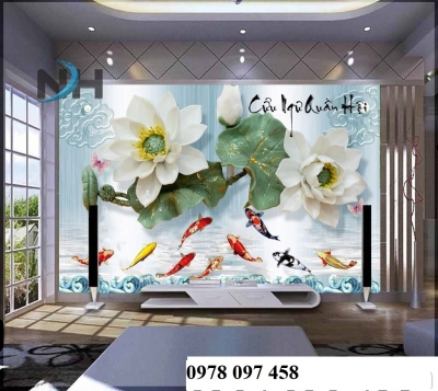 Gạch tranh phòng ăn đẹp