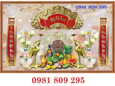 Tranh gạch men ban thờ