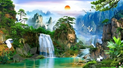 Tranh gạch 3d ốp tường rào - DCBBN09