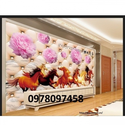 Tranh gạch 3D - tranh mã đáo
