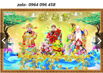 Tranh gạch 3d phúc lộc thọ - 754XCV