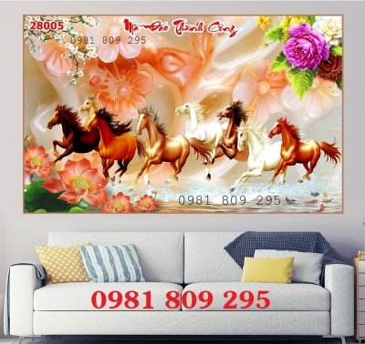 Tranh gạch mã đáo thành công