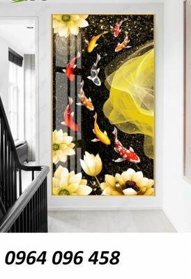 tranh 3d - gạch tranh cá chép 3d - SH66