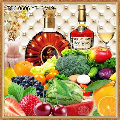 Tranh gạch 3d ốp tường phòng bếp - SLM90