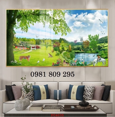 Tranh gạch phong cảnh 3d - gạch tranh 3d thiên nhiên