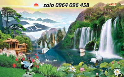 Tranh 3d sơn thủy hữu tình - tranh gạch 3d - KFSA2
