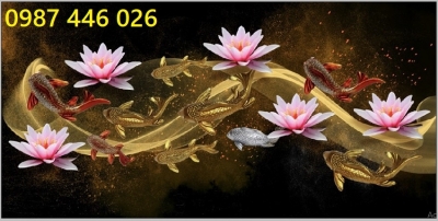 Gạch tranh cá chép HP97373