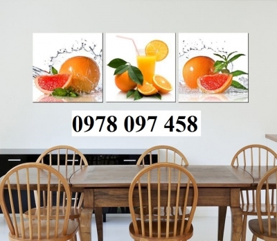 Gạch tranh 3D trang trí phòng ăn