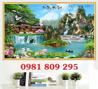 Gạch tranh 3d - phong cảnh hữu tình