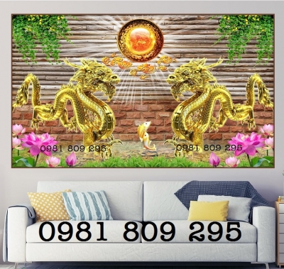 Tranh gạch 3d rông - gạch tranh ốp tường