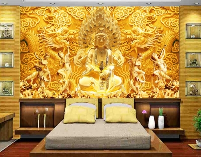 Tranh gạch 3d ốp tường phòng thờ - 322XCCC