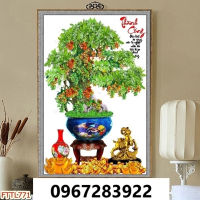 Tranh gạch đẹp trang trí 3D hoa mai